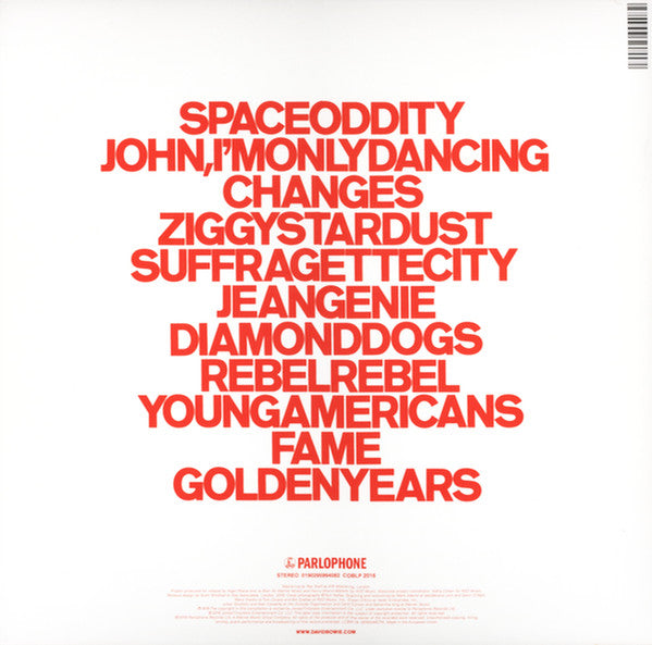David Bowie : ChangesOneBowie (LP, Comp, RE, 180)