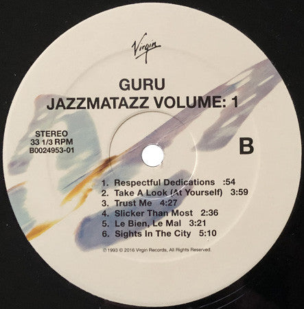 Guru : Jazzmatazz (Volume 1) (LP, Album, RE)