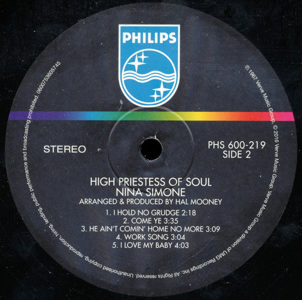 Nina Simone : High Priestess Of Soul (LP, Album, RE)