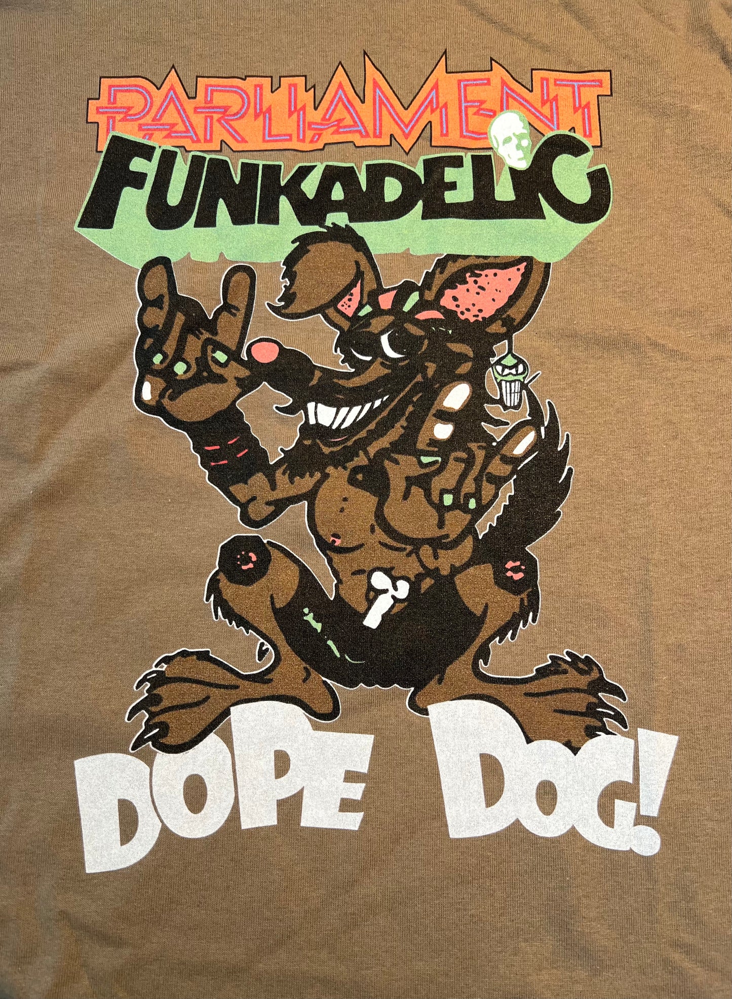 Funkadelic Parliament “Dope Dog” Heavy Cotton Tee – Official Licensed Funky Groove Store