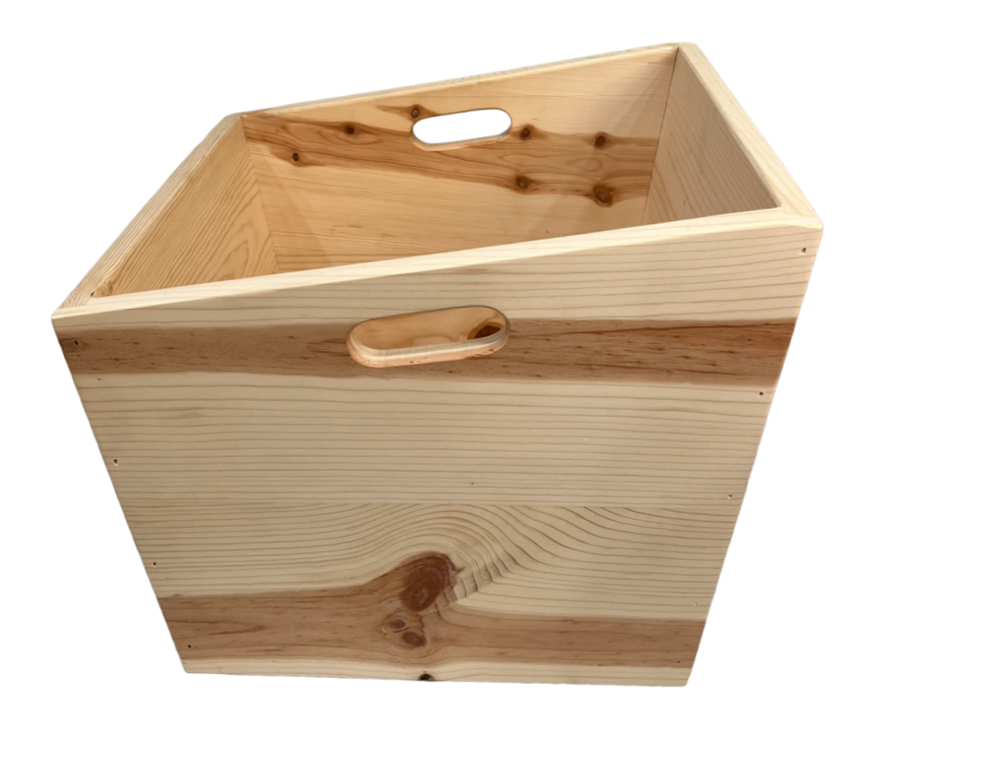 Large Wooden Record Box