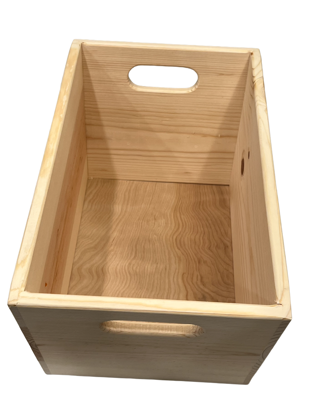 Small Wooden Record Box for 7 inch Records