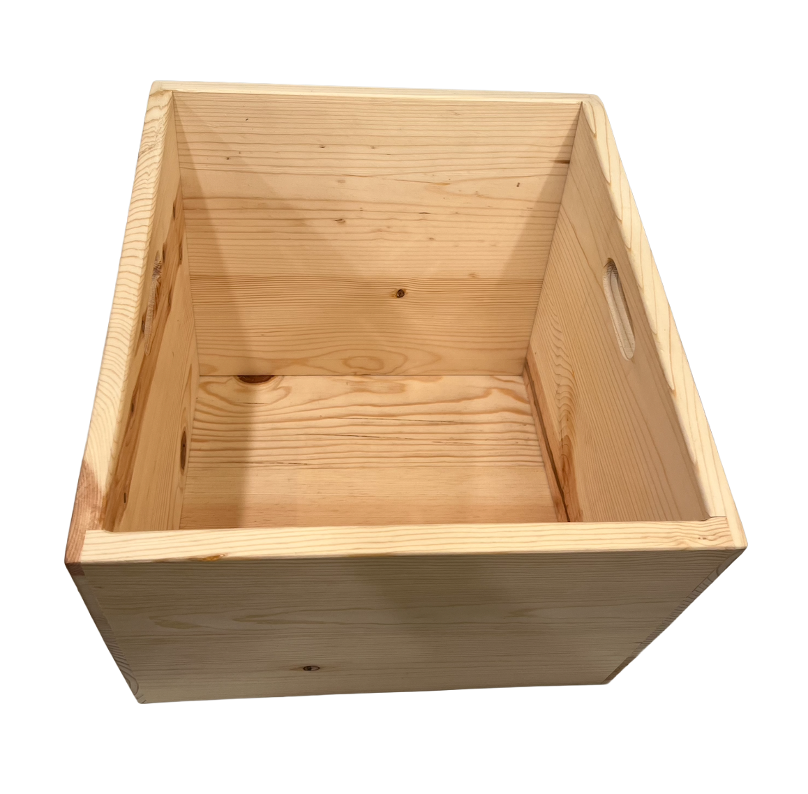 Large Wooden Record Box