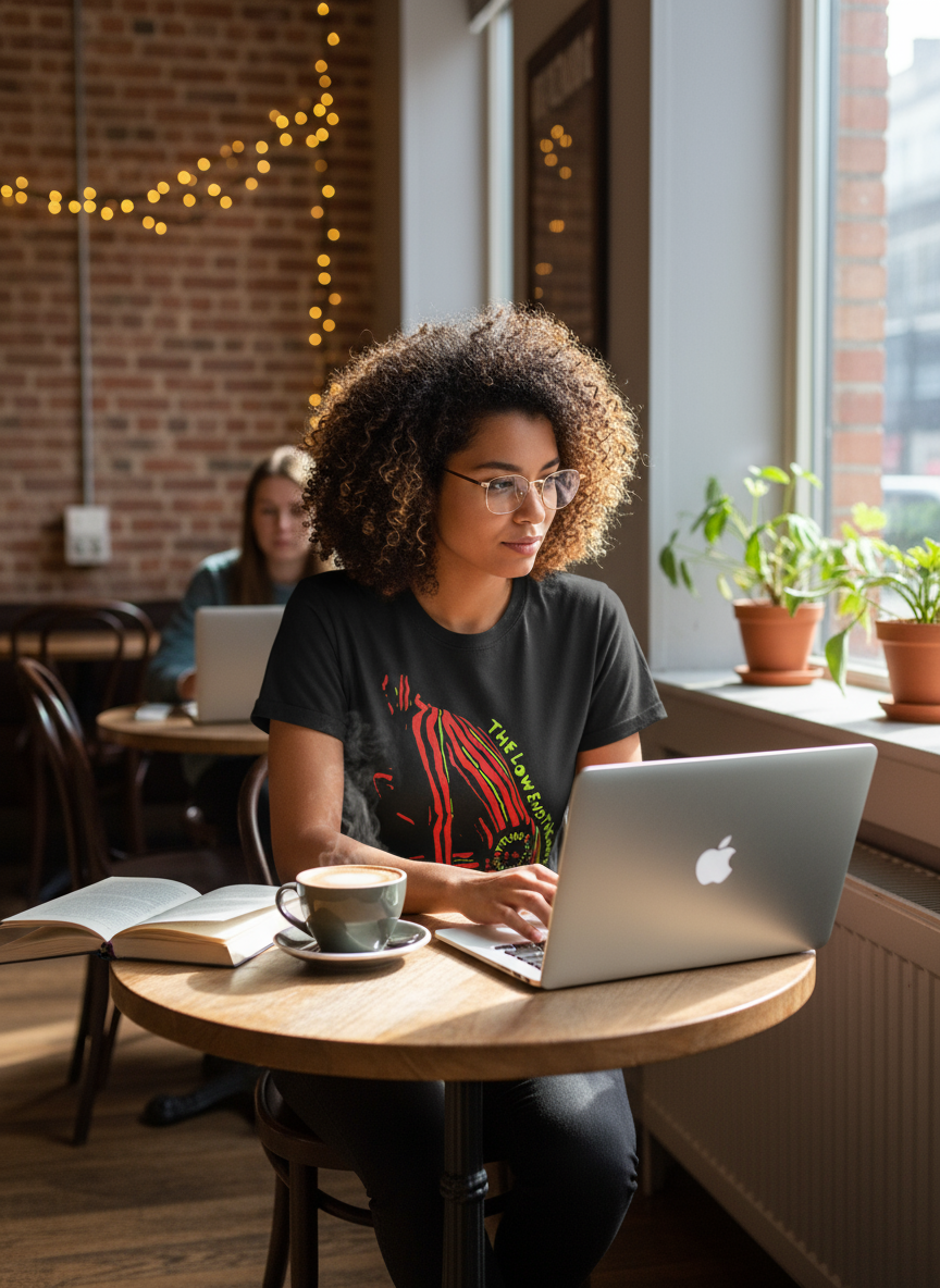 A Tribe Called Quest Low End Theory - Woman at Cafe