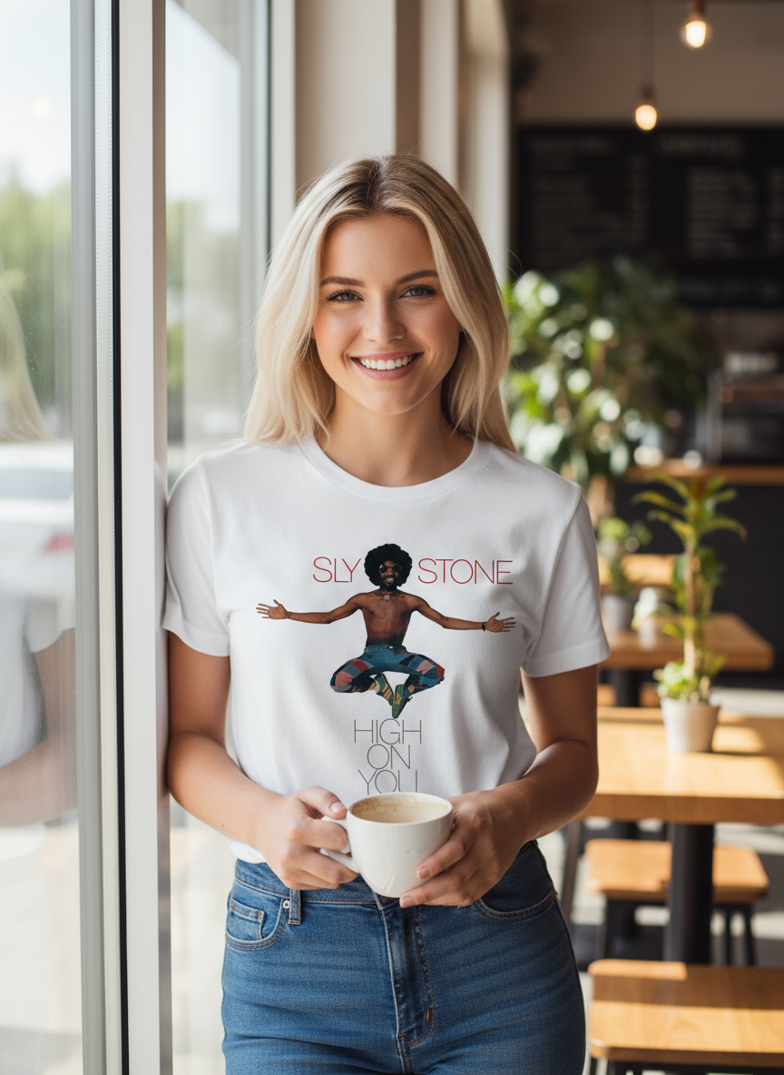 Advertisement for Sly Stone T-Shirt