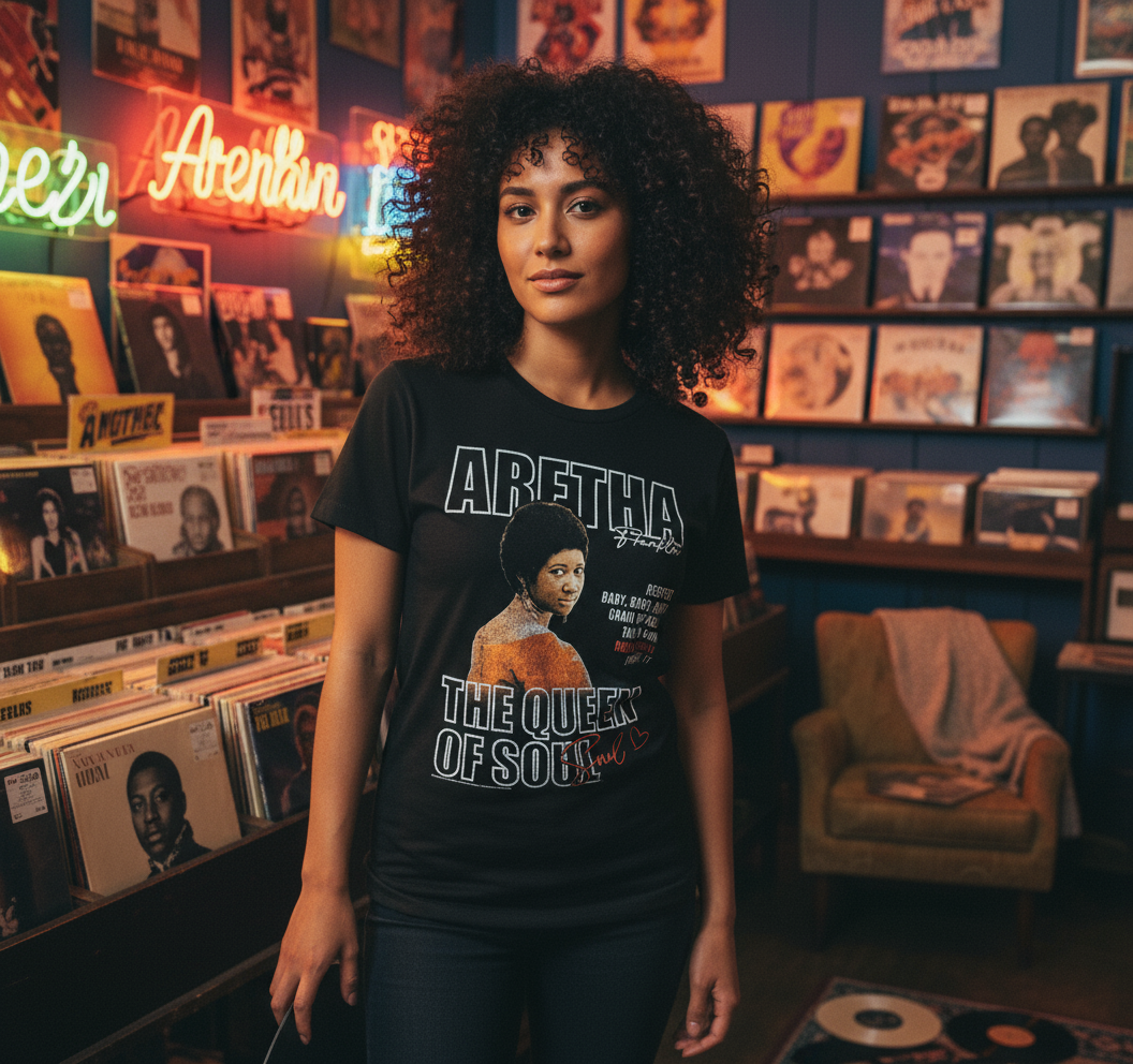 Aretha Franklin The Queen of Soul - Asian Model Lifestyle Ad