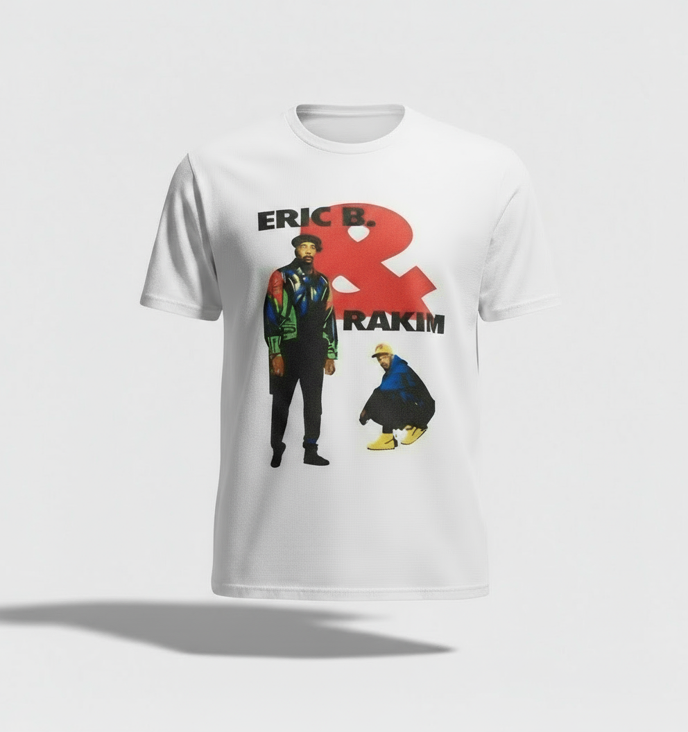 Eric B. & Rakim shirt ad - bright diffused lighting