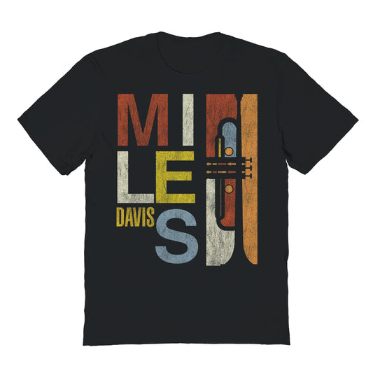 Goodie Two Sleeves Miles Davis Magic Horn Black T-Shirt