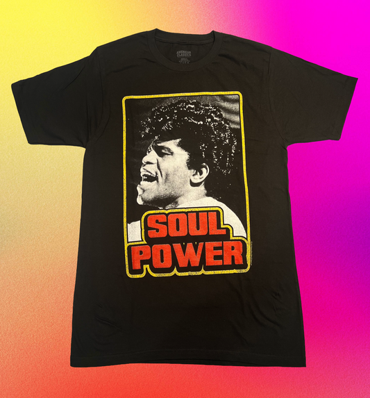 James Brown “Soul Power” Vintage Tee – Officially Licensed