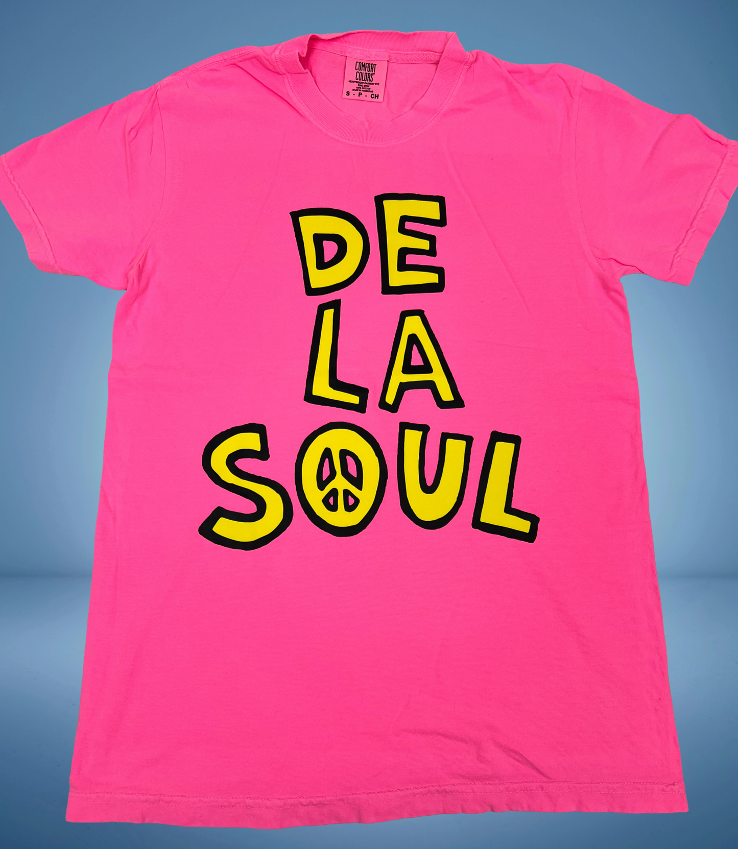 De La Soul – Pink and Yellow Classic Logo Heavyweight T-Shirt