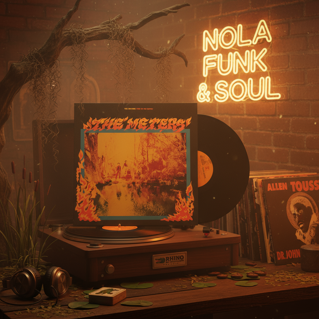 The Meters - Fire on the Bayou Vinyl Ad