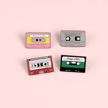 Load image into Gallery viewer, Cassette Music Mix Tape Enamel Pin
