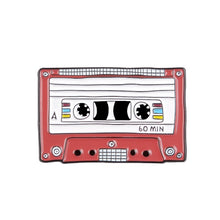 Load image into Gallery viewer, Cassette Music Mix Tape Enamel Pin
