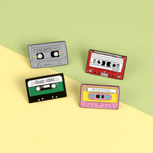 Load image into Gallery viewer, Cassette Music Mix Tape Enamel Pin
