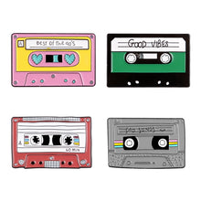 Load image into Gallery viewer, Cassette Music Mix Tape Enamel Pin
