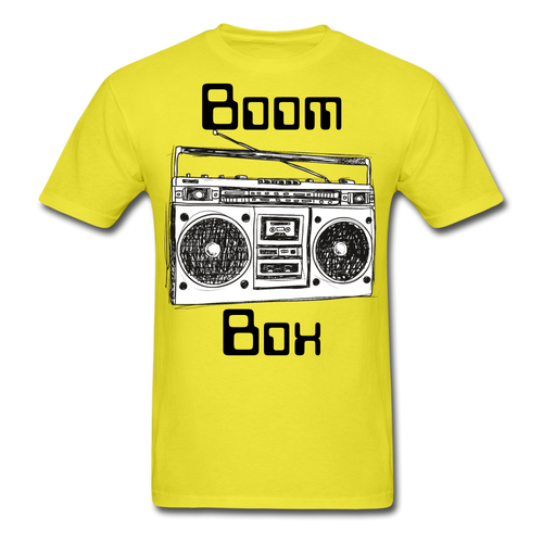 Boom Box T-Shirt - yellow