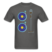 Load image into Gallery viewer, 2 Turntables and a Microphone T-Shirt - charcoal
