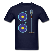 Load image into Gallery viewer, 2 Turntables and a Microphone T-Shirt - navy
