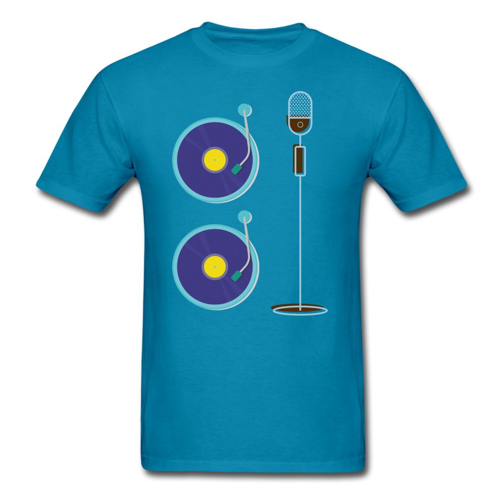 2 Turntables and a Microphone T-Shirt - turquoise