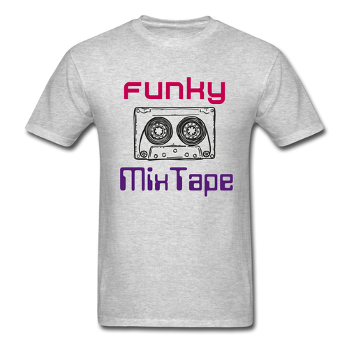 Funky Mixtape T-Shirt - heather gray